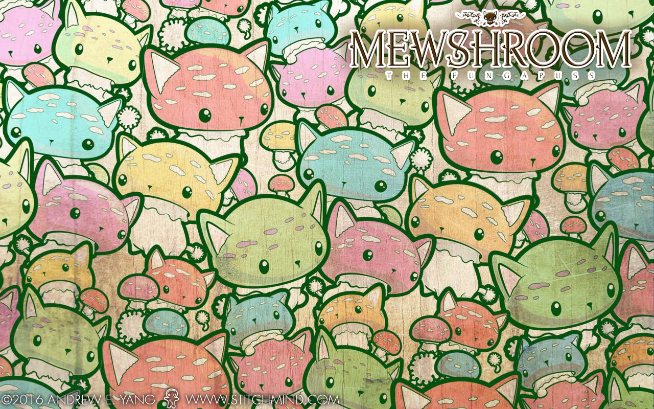 Mewshroom the Fungapuss, image size:1280x800
