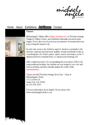 website for gallery